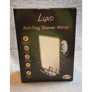 Luxo Shower Mirror, Shower Mirror fogless for Shaving with a Removable Razor ...